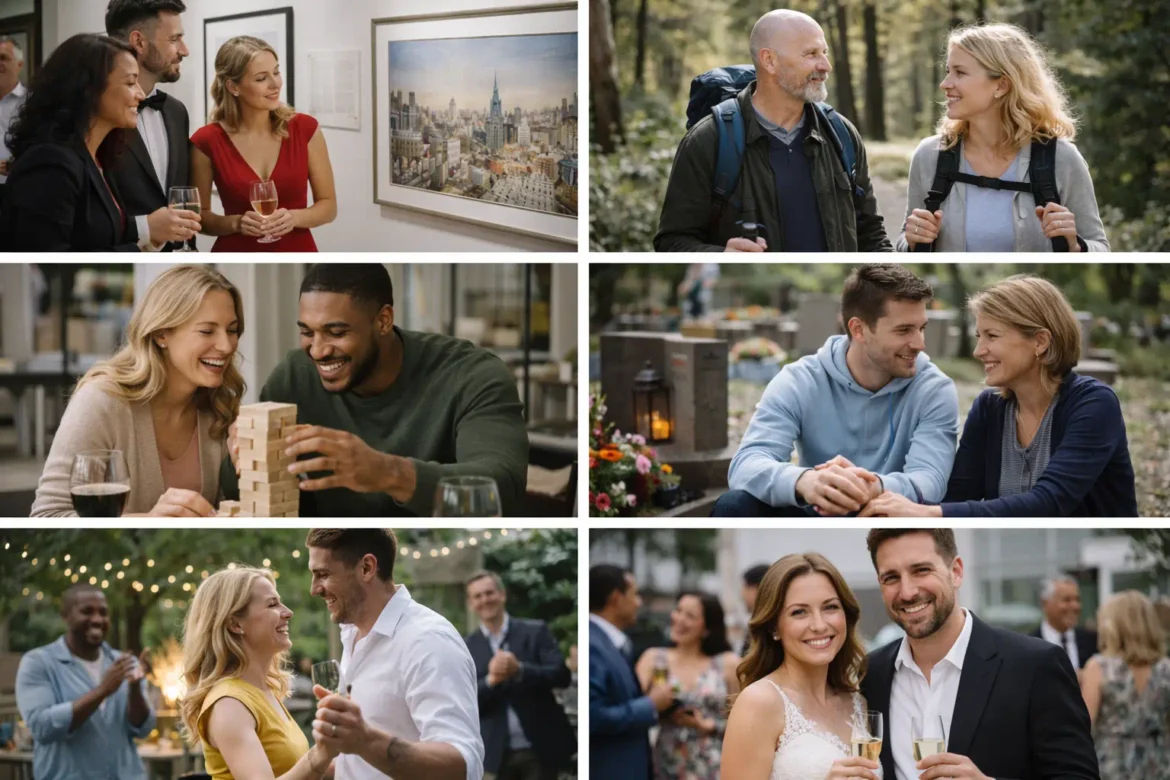 6 unterschiedliche Situationen für Alibi Begleitung und Mietfreundin.