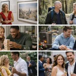 6 unterschiedliche Situationen für Alibi Begleitung und Mietfreundin.