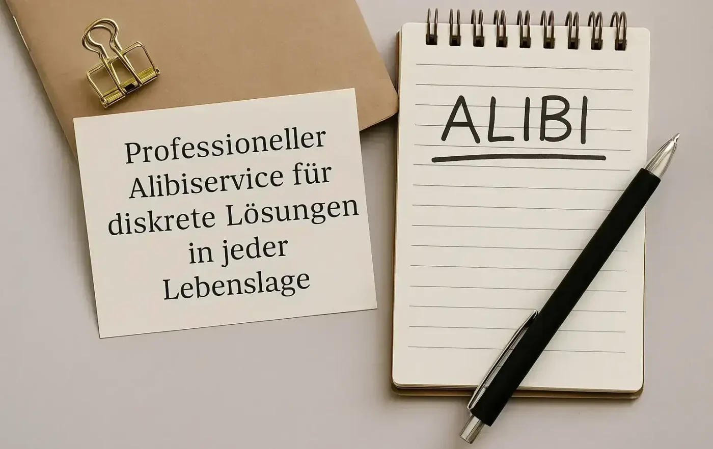 Alibiagentur für professionelle und schnelle Hilfe.