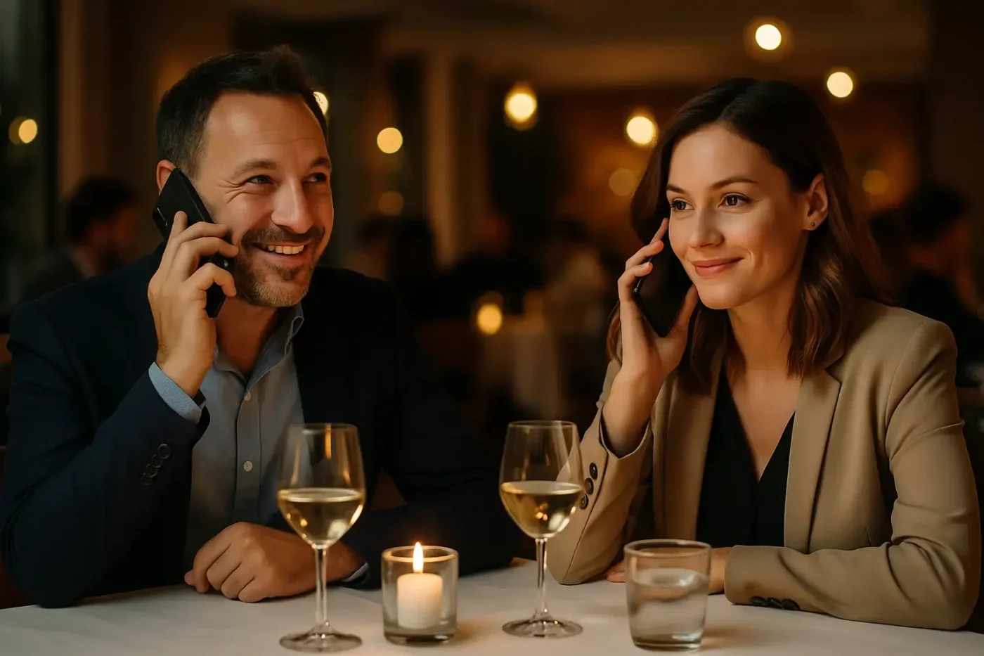 Gefakte, abgesprochene Telefonate als Alibi.