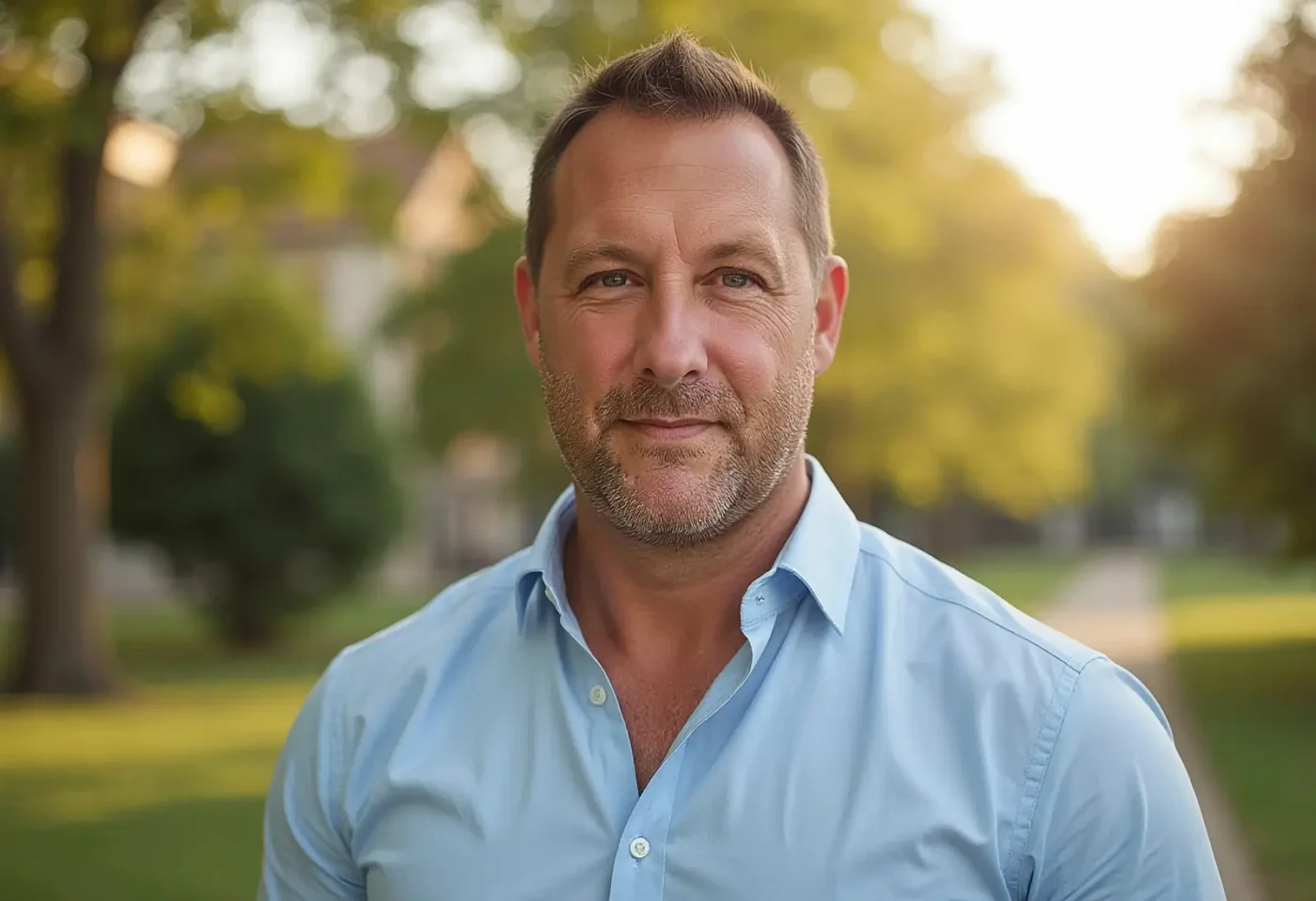 Stefan Eiben, der Gründer der Alibiagentur im Park.
