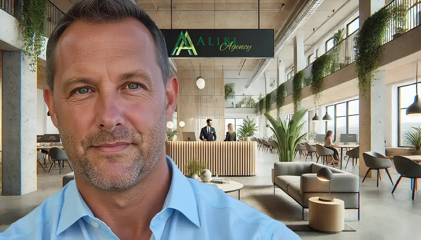 Spannender Interviewgast Stefan Eiben in der Alibiagentur.